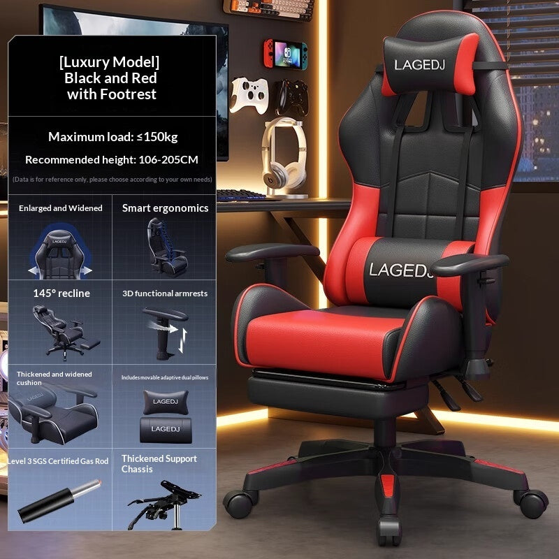 E-sports Gaming Comfortable Long Sitting Height-adjustable Chair